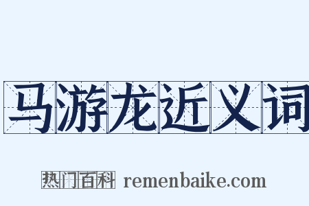 马游龙近义词是什么意思的图片